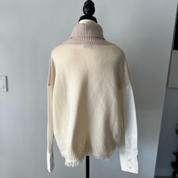 Mixed Media Turtleneck Sweater - Picture 4 of 15
